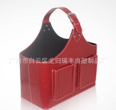 收纳篮 置物篮 皮革*篮 水果皮篮 礼品篮